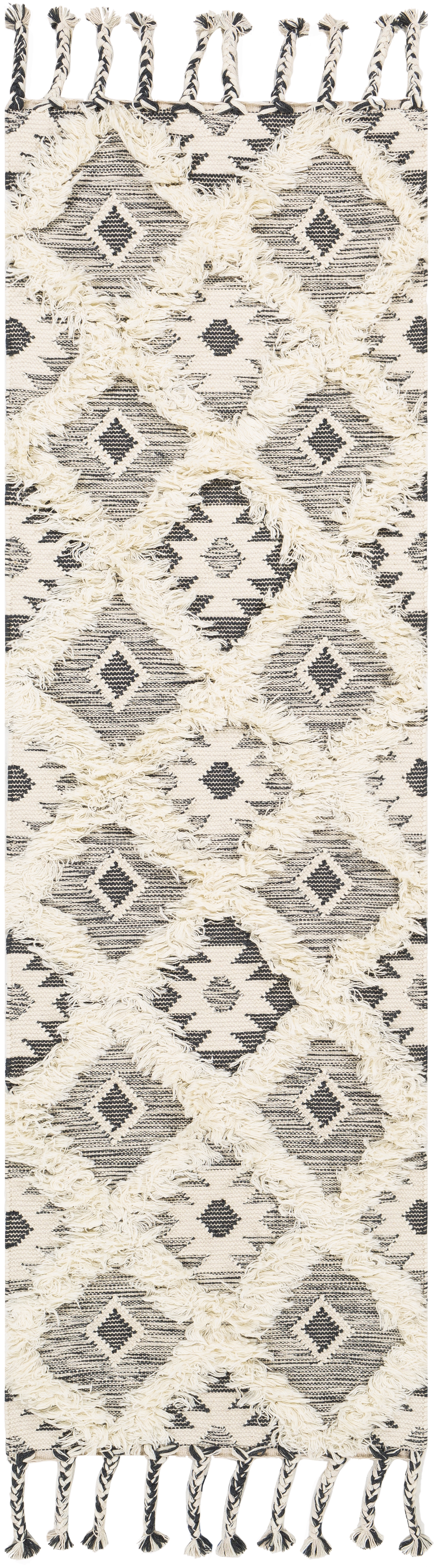Apache Beige Indoor 2'6" x 8' Handmade Rug - Image 0