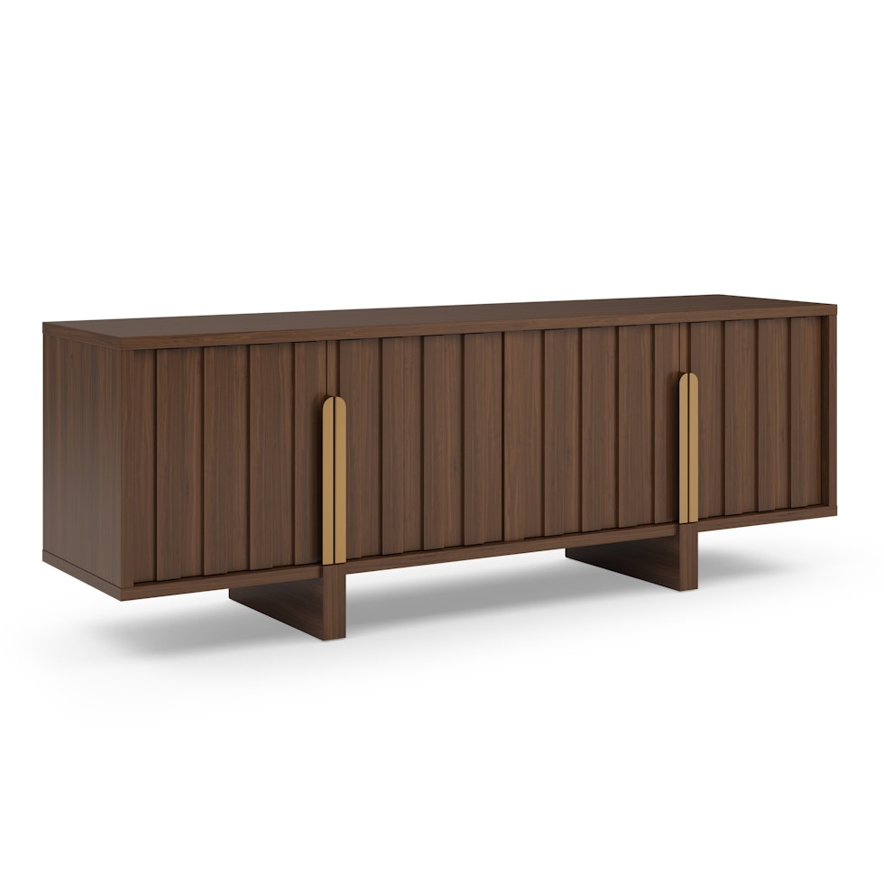 Felix 72" Media Unit - Walnut - Image 1