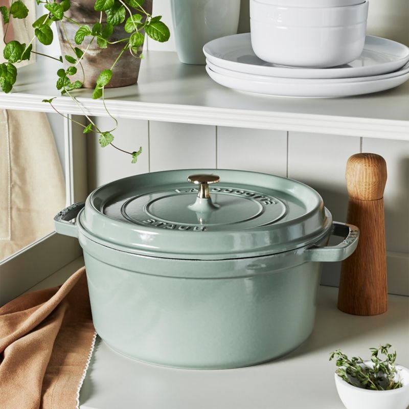 Staub ® 5.5-Qt. Eucalyptus Round Cocotte - Image 3