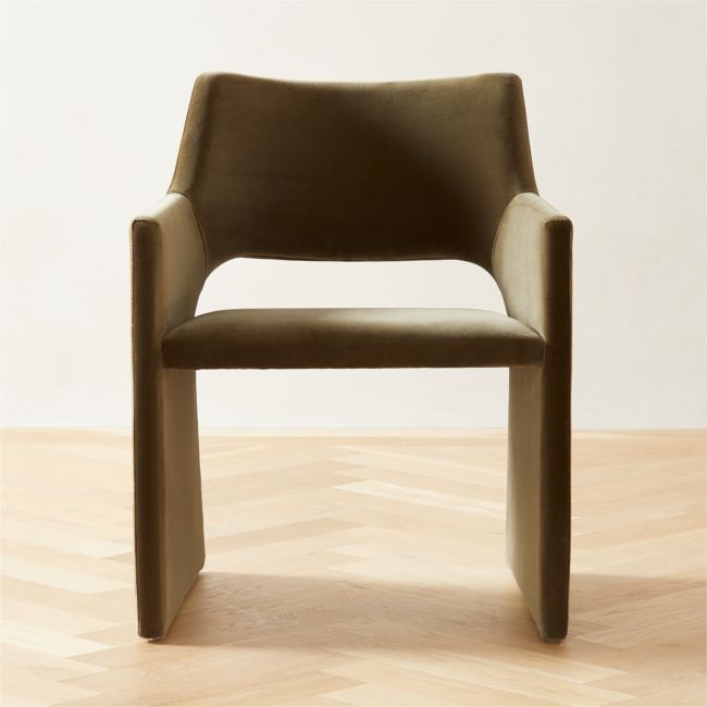 Foley Olive Green Dining Armchair Set of 4 - Image 1