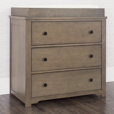 Forever Eclectic 3-drawer Dresser With Changing Table Topper, Neutral Brown - Image 0
