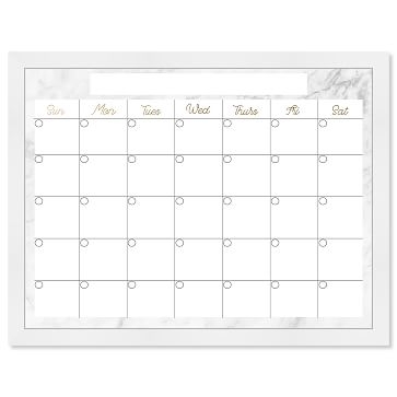 Oliver Gal Marble Calendar Dry Erase Board, Wall Art, 18x24x0.5 - Image 3