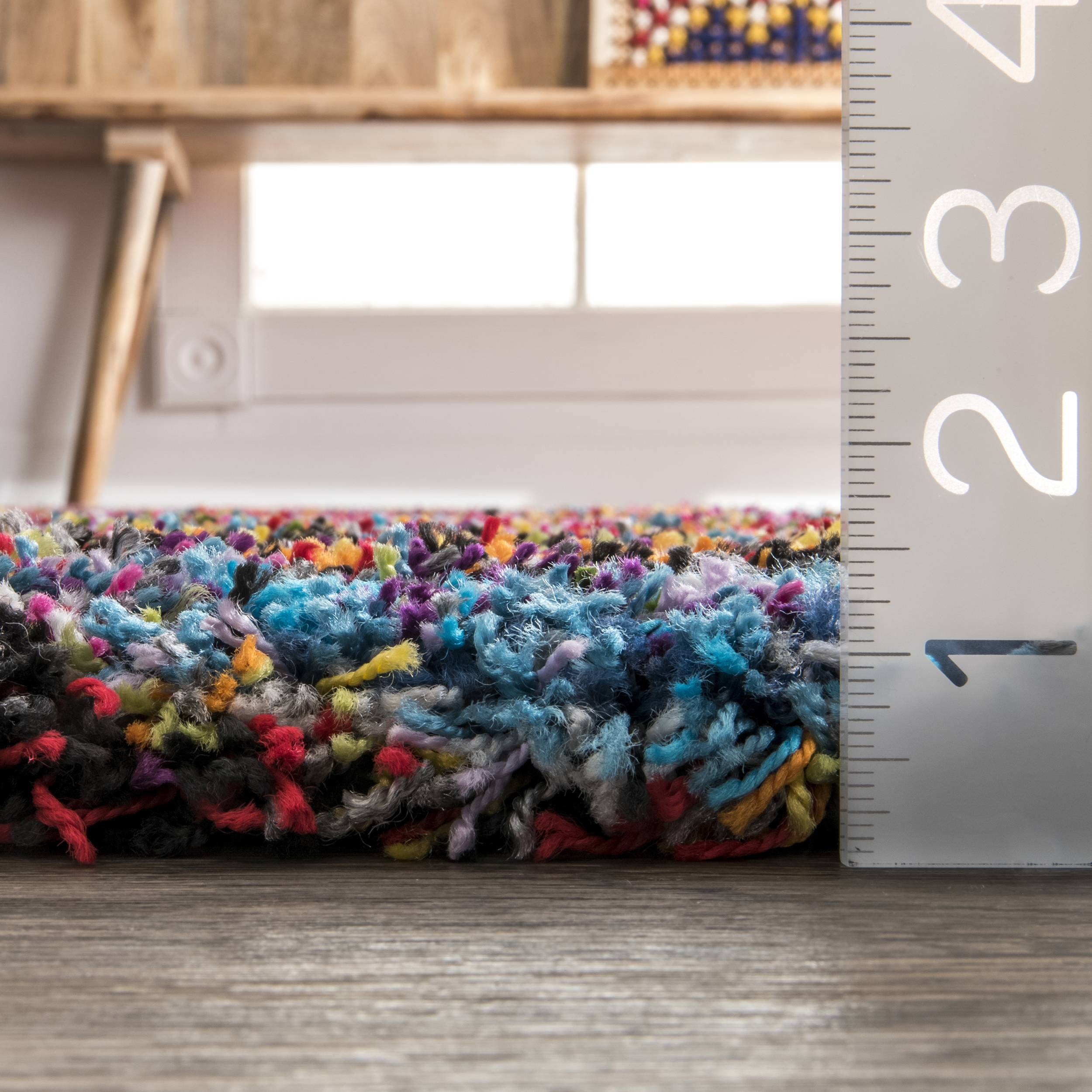 Ardelle Swirl Shaggy Area Rug - Image 4