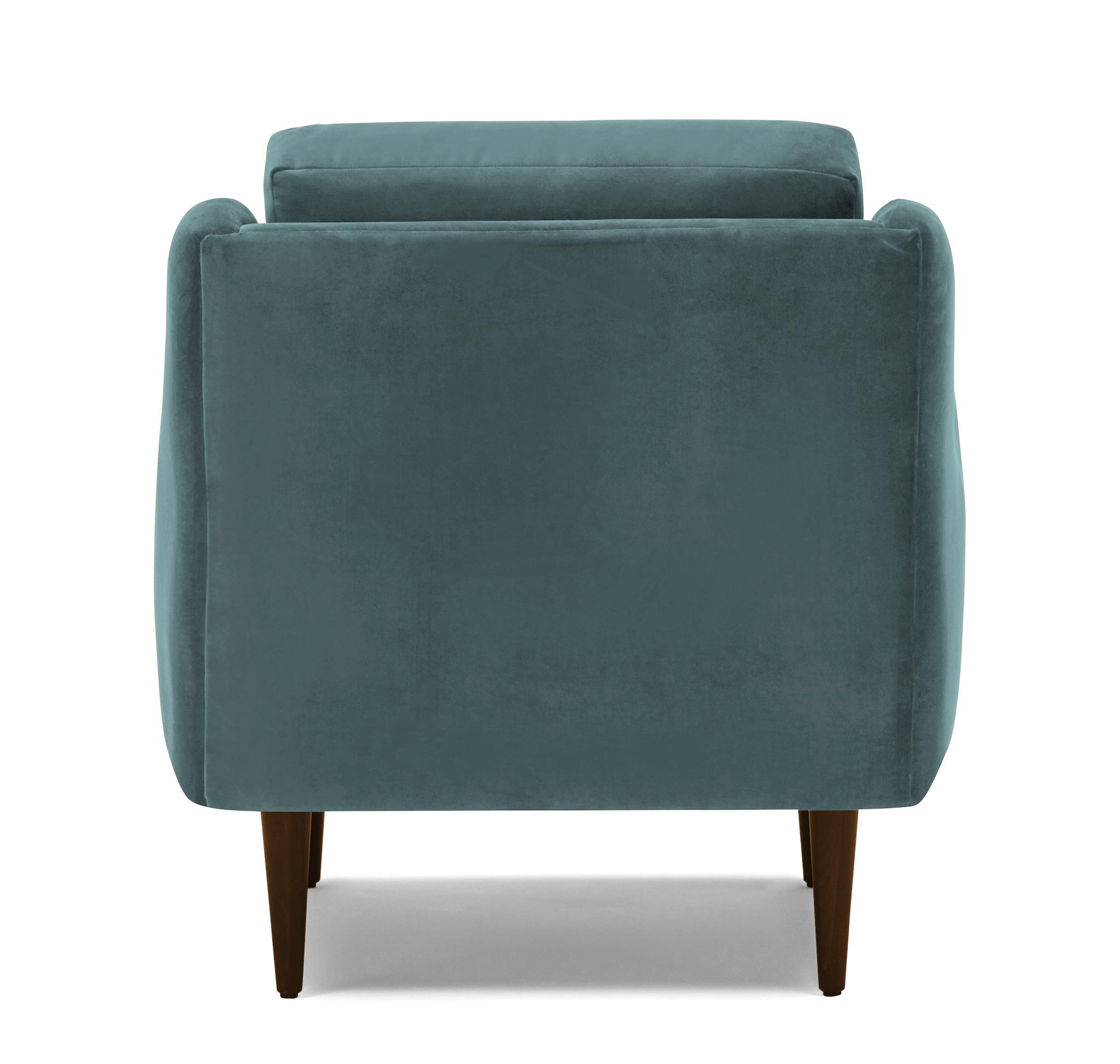 Blue Bell Mid Century Modern Chair - Dawson Slate - Mocha - Image 4