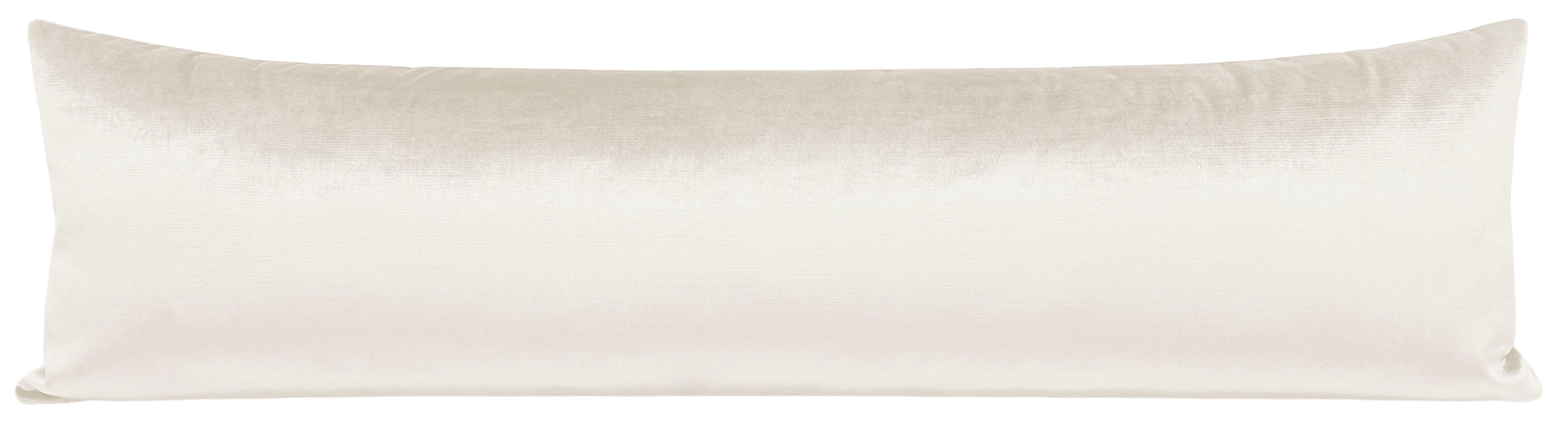 THE XL LUMBAR :: FAUX SILK VELVET // ALABASTER - BY THE YARD - Image 2