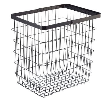 Yamazaki Wire Laundry Basket, Black - Image 5