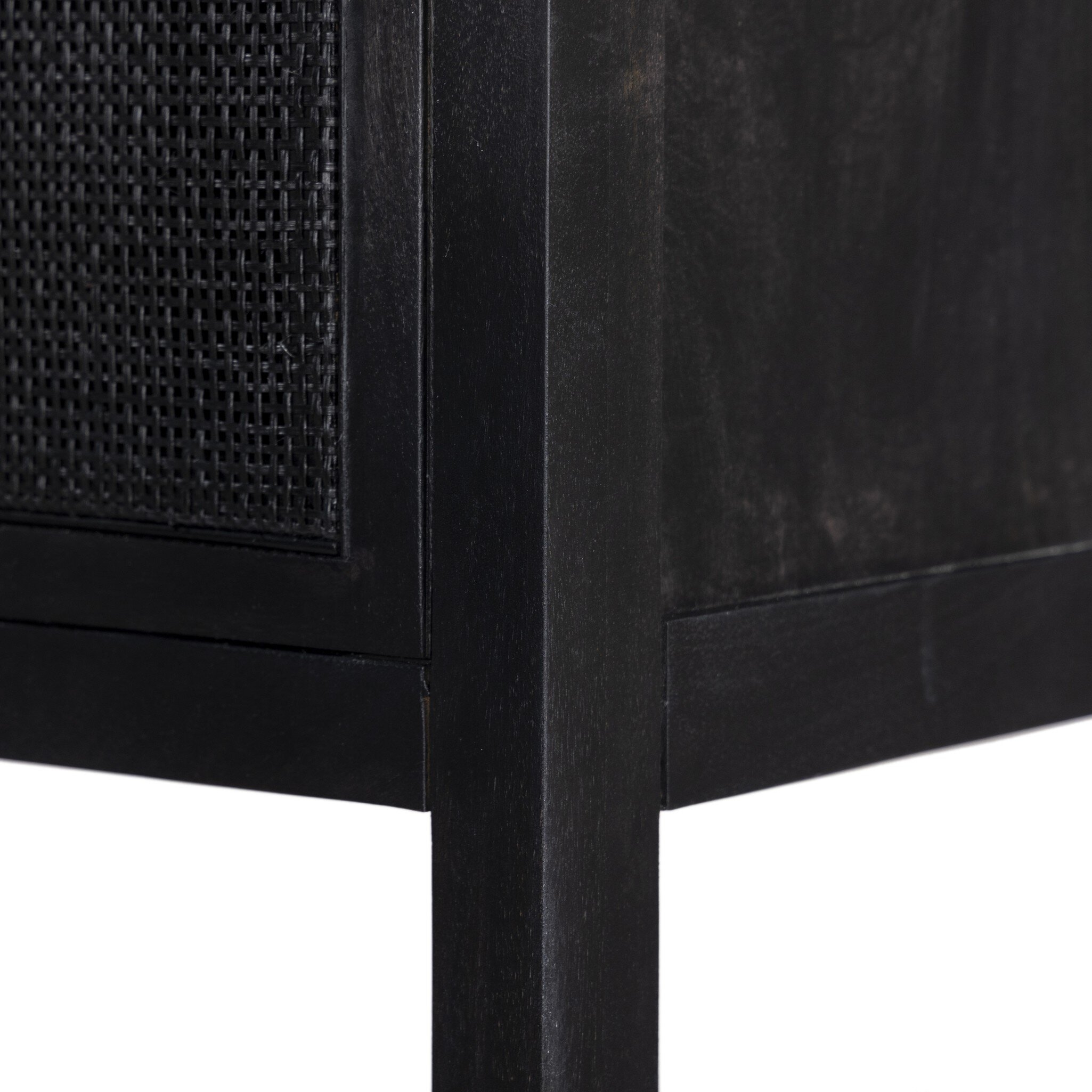 Caprice Cabinet - Black Natural Cane - Image 7