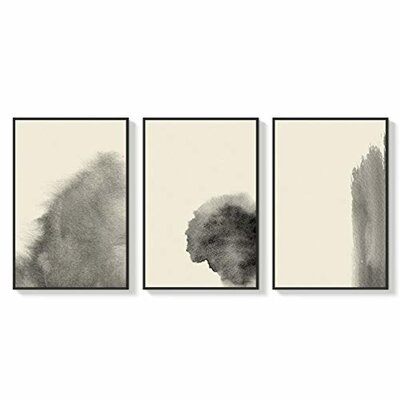 Ivy Bronx Framed Canvas Wall Art For Living Room, Bedroom Abstract Zen Canvas Prints For Home Decoration Ready To Hanging - 24"X36"X3 Panels - Image 0