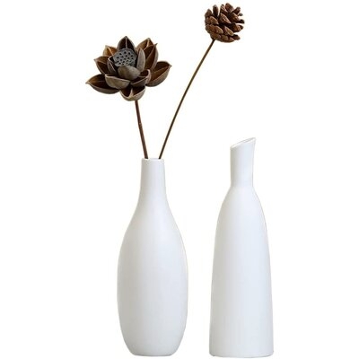 Flower Vases, Modern Art Small Ceramic Flower Vase, Centerpiece Flower Vases Set For Home, Living Room, Office, Wedding Decor - Image 0