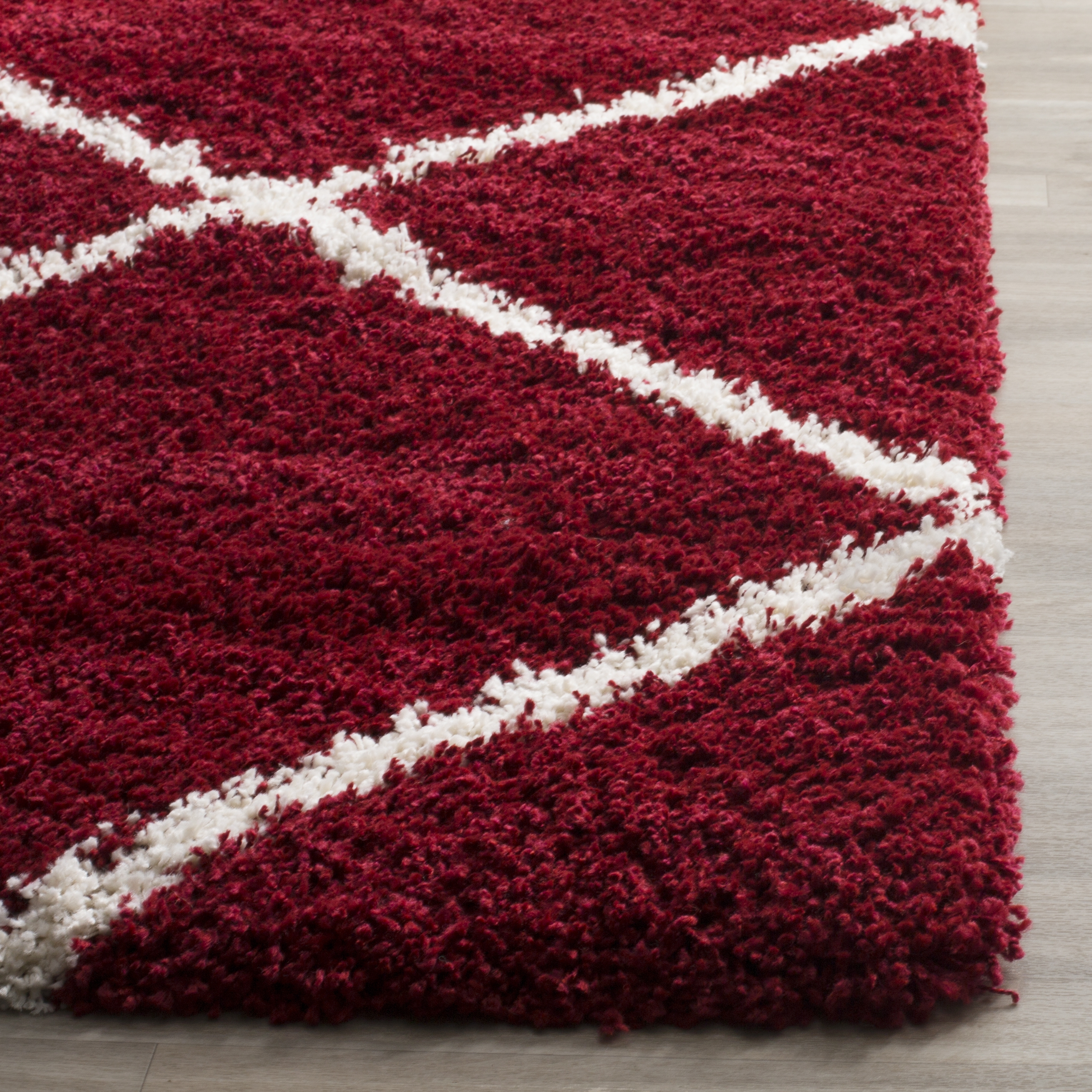 Arlo Home Woven Area Rug, SGH281R, Red/Ivory,  2' 3" X 10' - Image 2