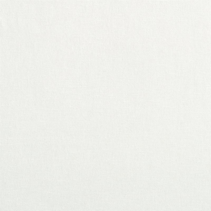 Organic Cotton Crisp White Window Curtain Panel 52"x108" - Image 4