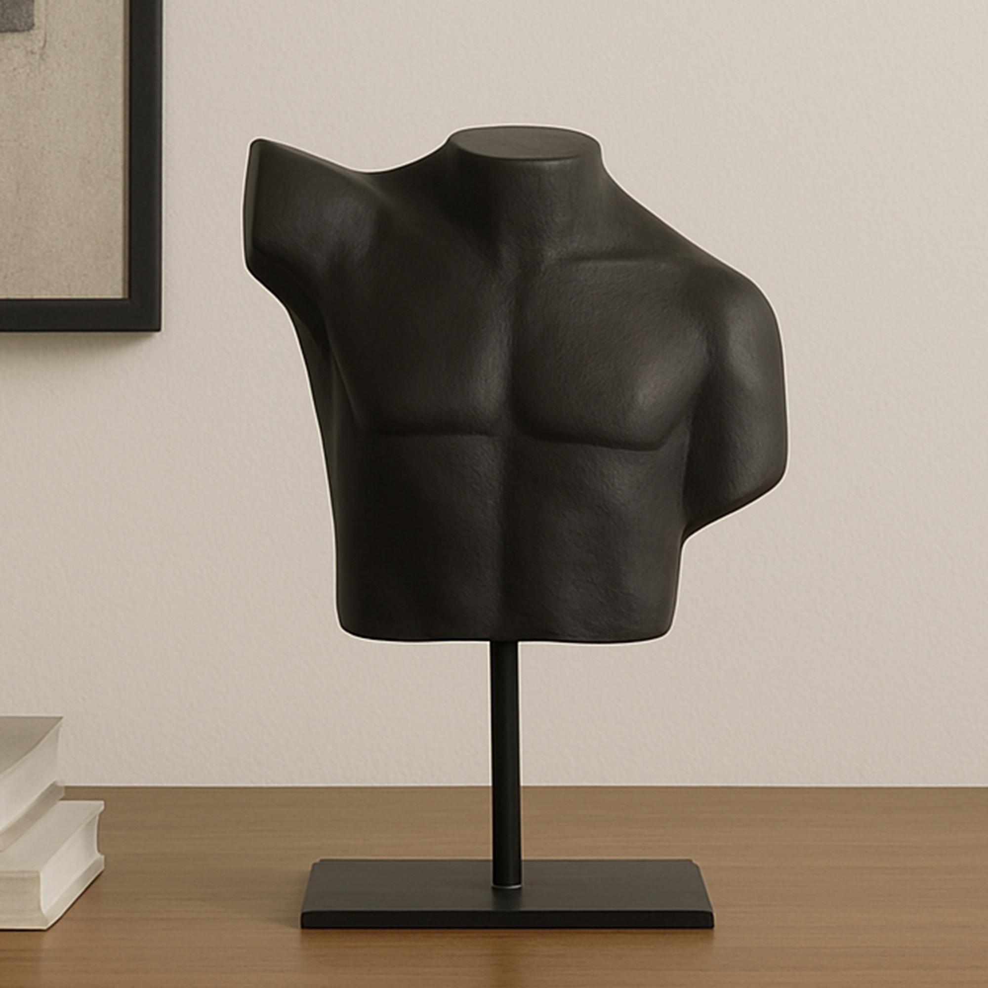 Victor Cast Alumiinum Sculpture Aged Black - Image 6