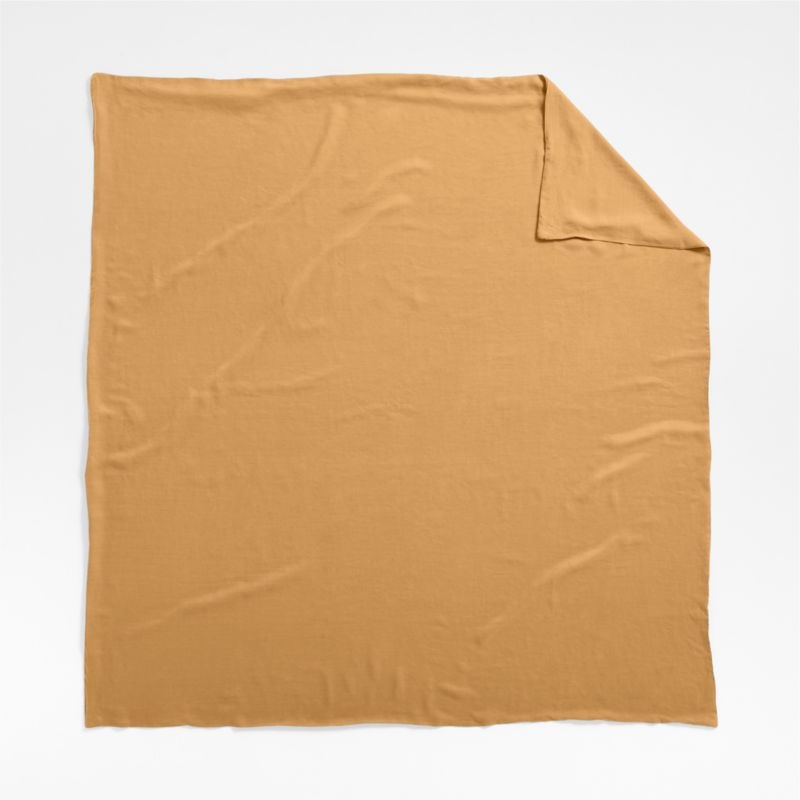 Brulee Brown Natural Hemp Full/Queen Duvet Cover - Image 5
