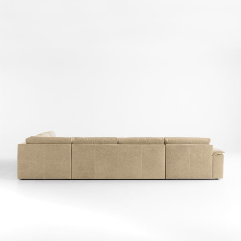 Wythe 4-Piece L-Shaped Leather Sectional Sofa with Chaise Lounge - Image 2