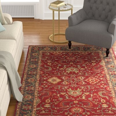 Pennypacker Oriental Red/Navy Area Rug - Image 0