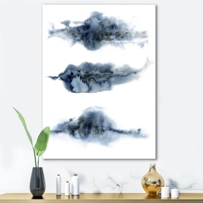Abstract Of Dark Blue Clouds VII - Modern Canvas Wall Art Print-PT37258 - Image 0