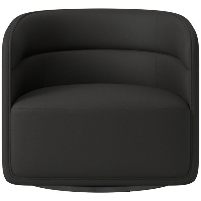 Sai Kanvas Ebony Swivel Chair - Image 0