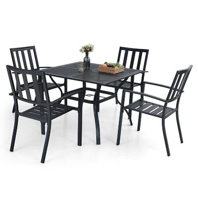 Square 4 - Person 37" Long Dining Set - Image 0
