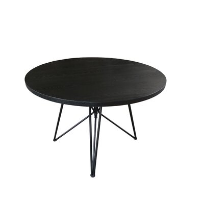 Rennes Round Table Black And Gunmetal - Image 0