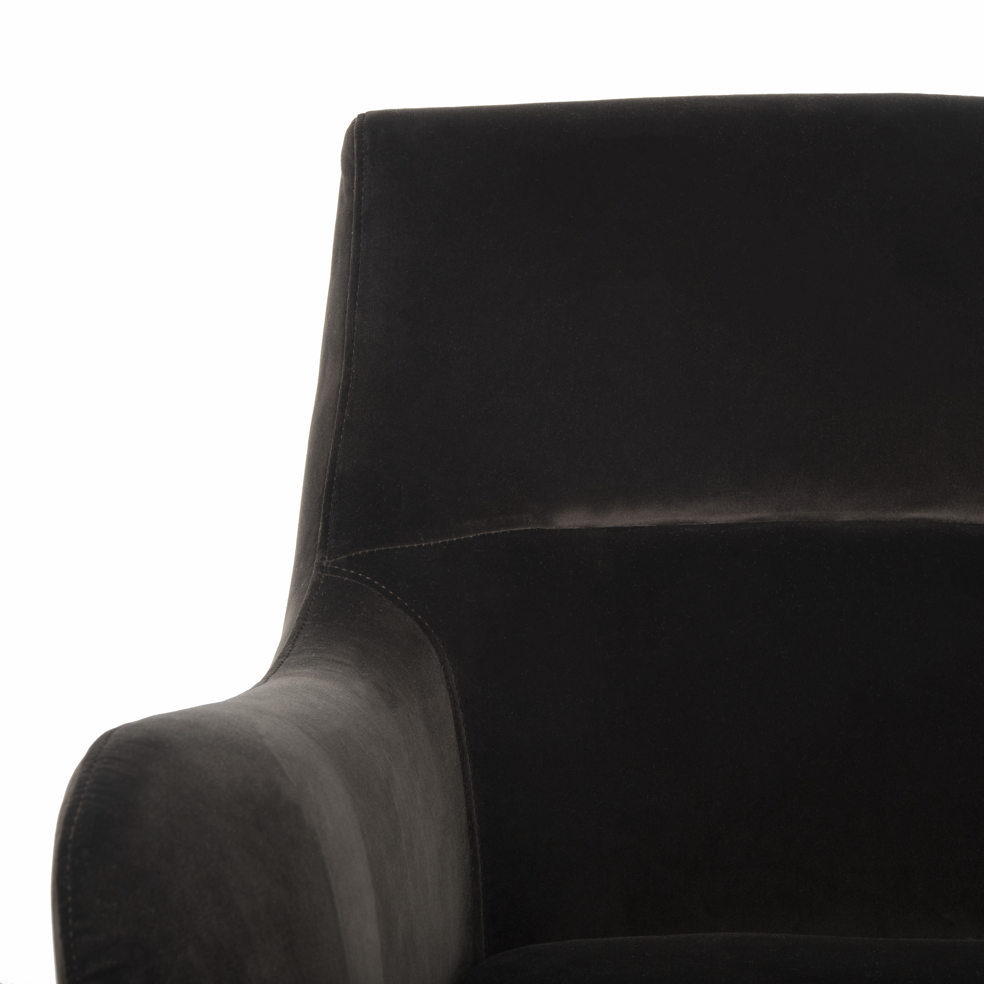 Roman Velvet Arm Chair - Giotto Shale - Arlo Home - Image 5