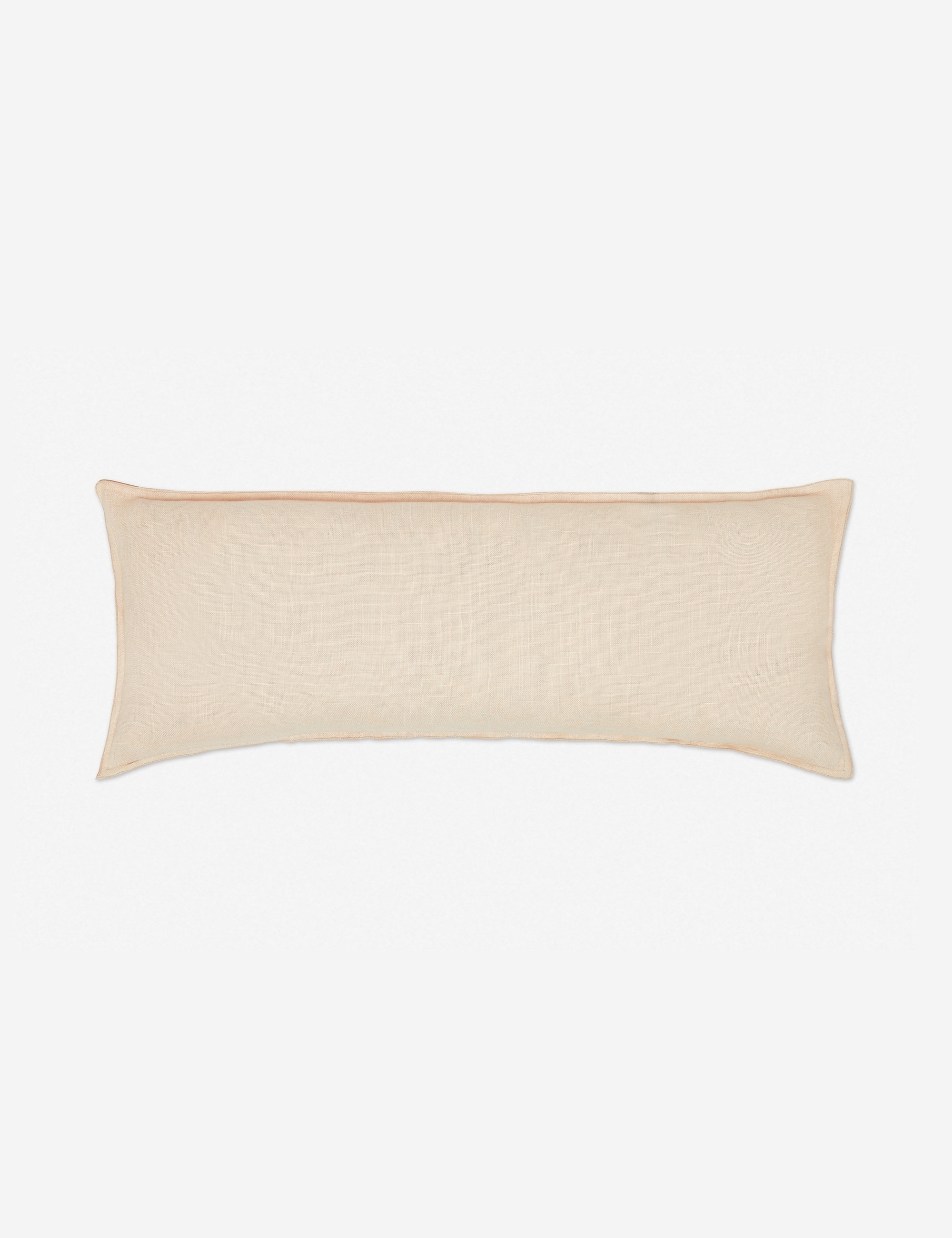 Arlo Linen Long Lumbar Pillow, Blush - Image 2