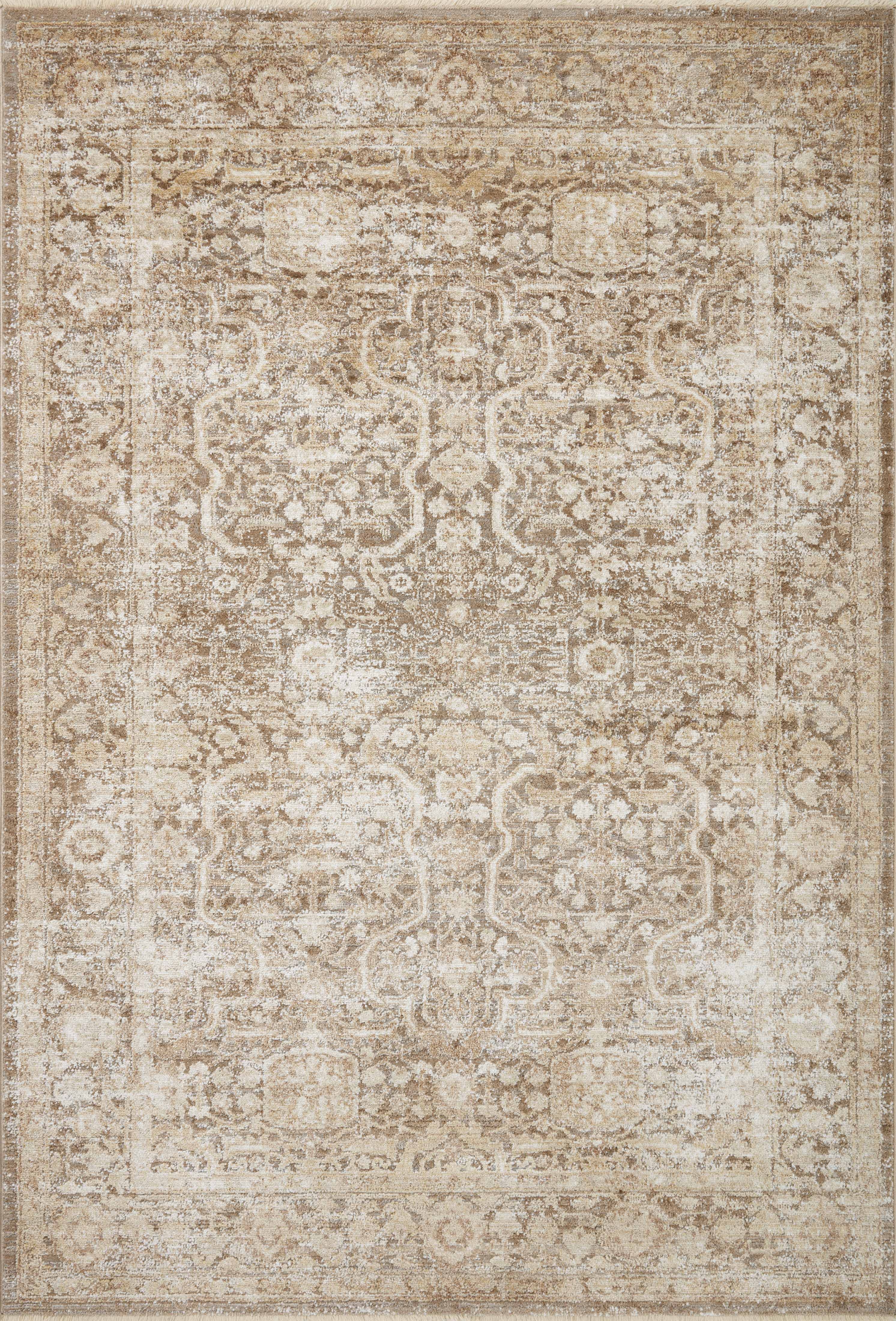 Loloi Sonnet Mocha / Tan 7'-10" x 7'-10" Round - Image 0