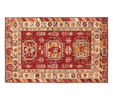 Channing Persian-Style Hand Tufted Wool Rug - Red - Image 0
