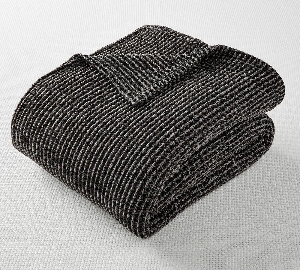 Charcoal Waffle Blanket, King/Cal. King - Image 0