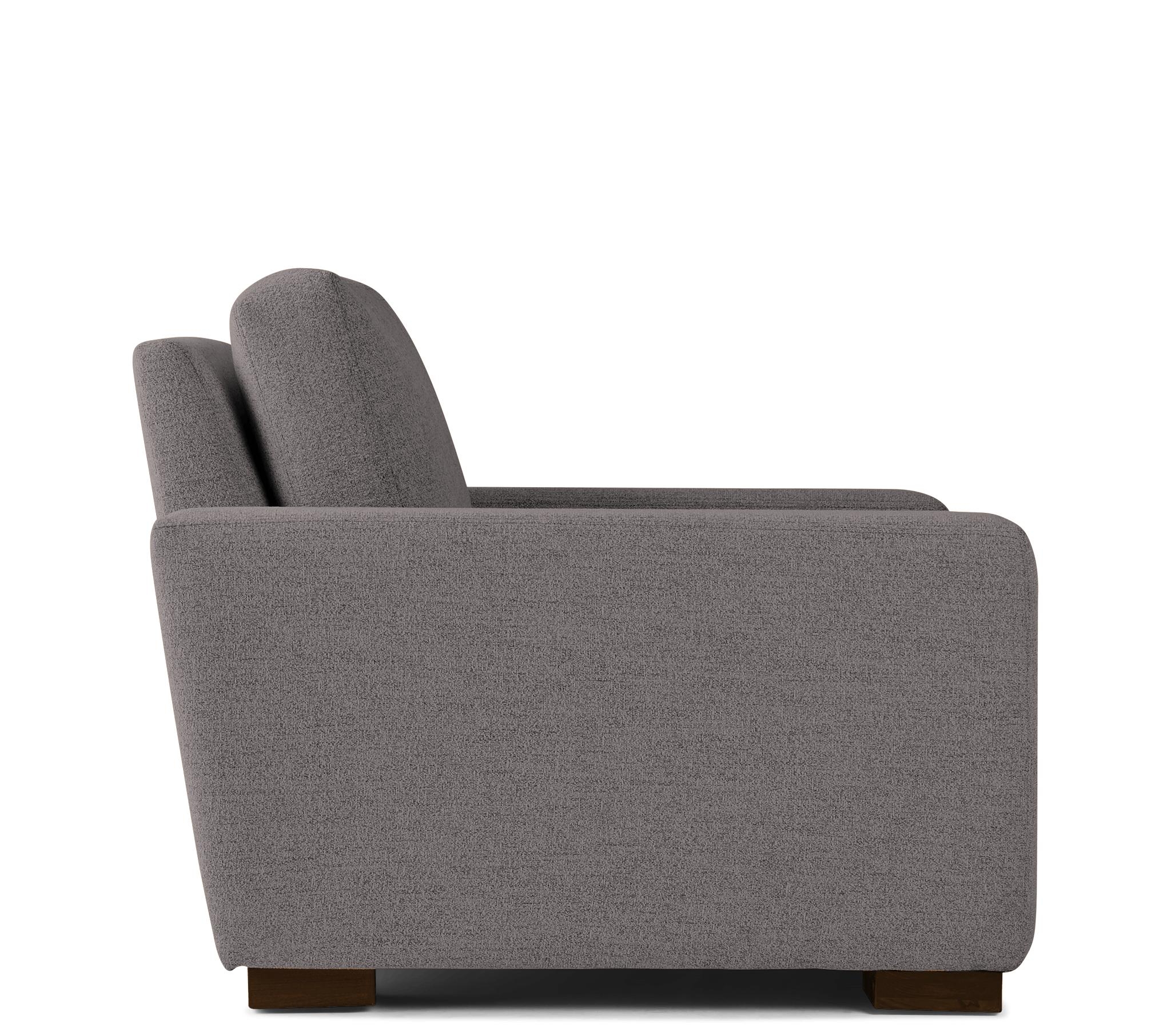 Contemporary Anton Chair - Taylor Felt Grey - Mocha - Gray - Image 2