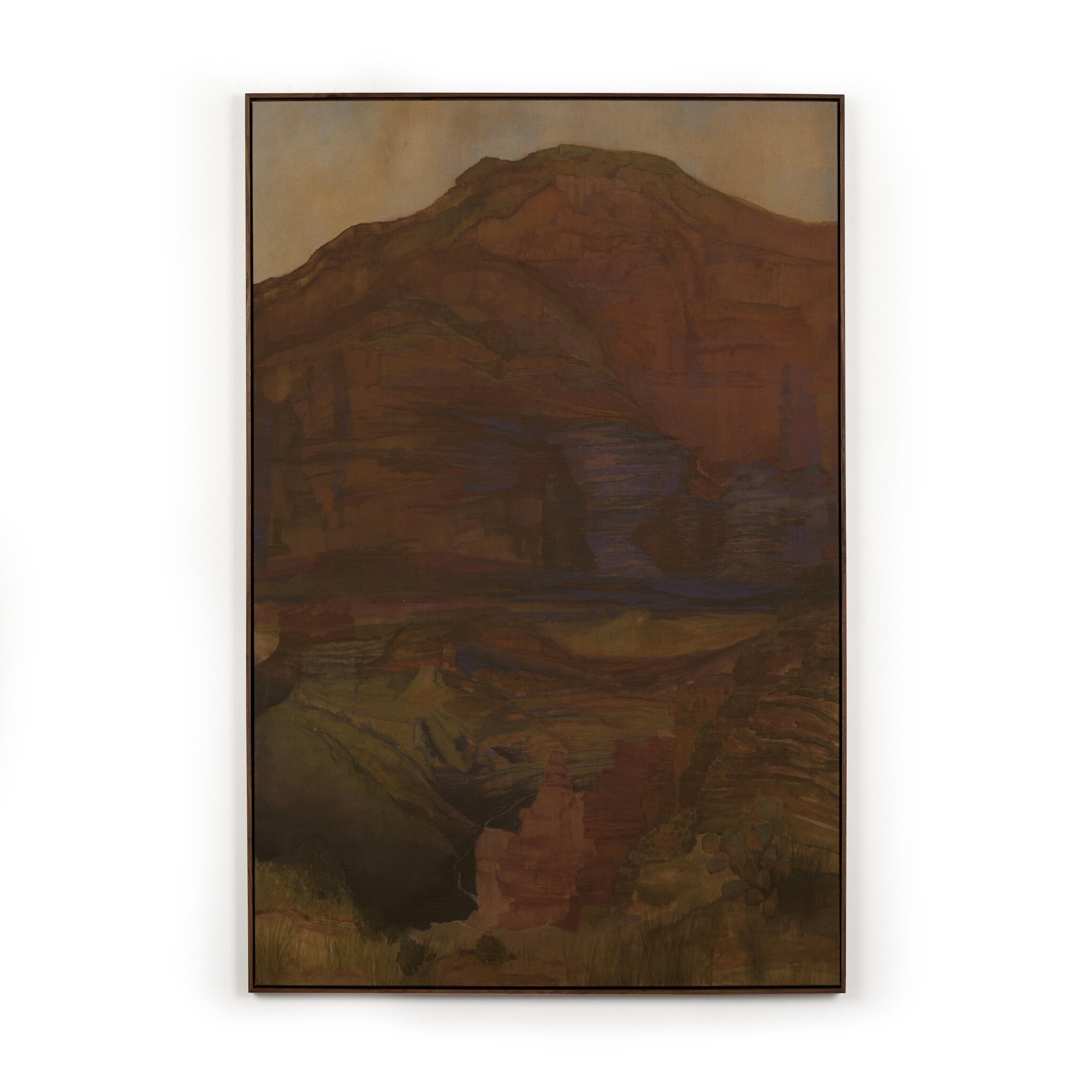 Suddenly The Desert Is Freedom - Rustic Walnut Floater - Image 0