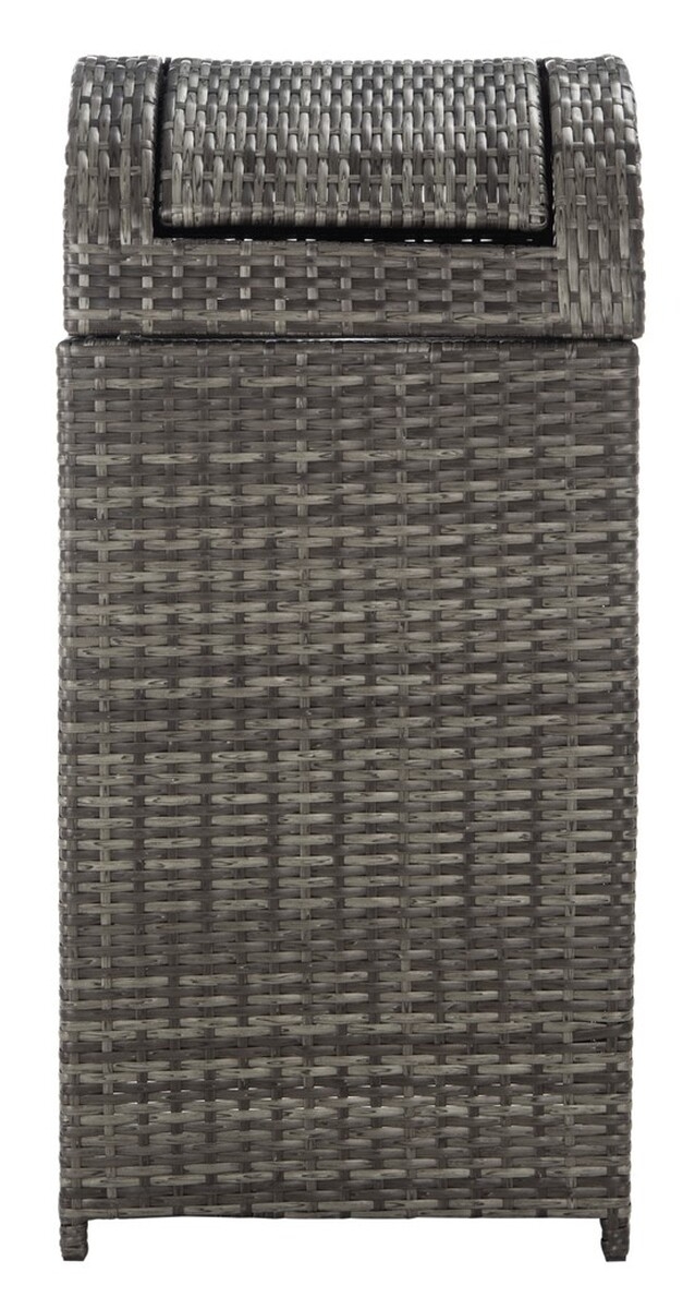 Serapis Trash Bin - Grey Brown - Safavieh - Image 0