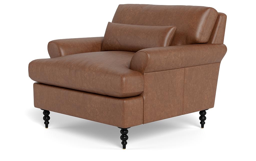 Maxwell Leather Accent Chair by Apartment Therapy - Image 2