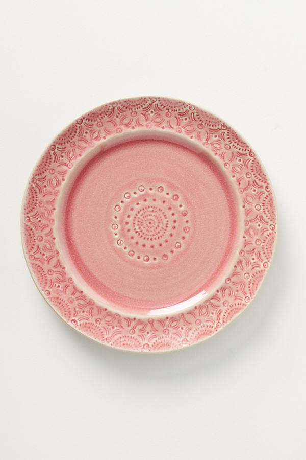 Old Havana Side Plates, Set of 4 By Anthropologie in Pink Size S/4 side p - Image 0