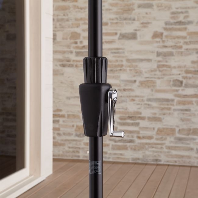 6' Round Tilt Black High Dining Outdoor Patio Umbrella Frame - Image 0