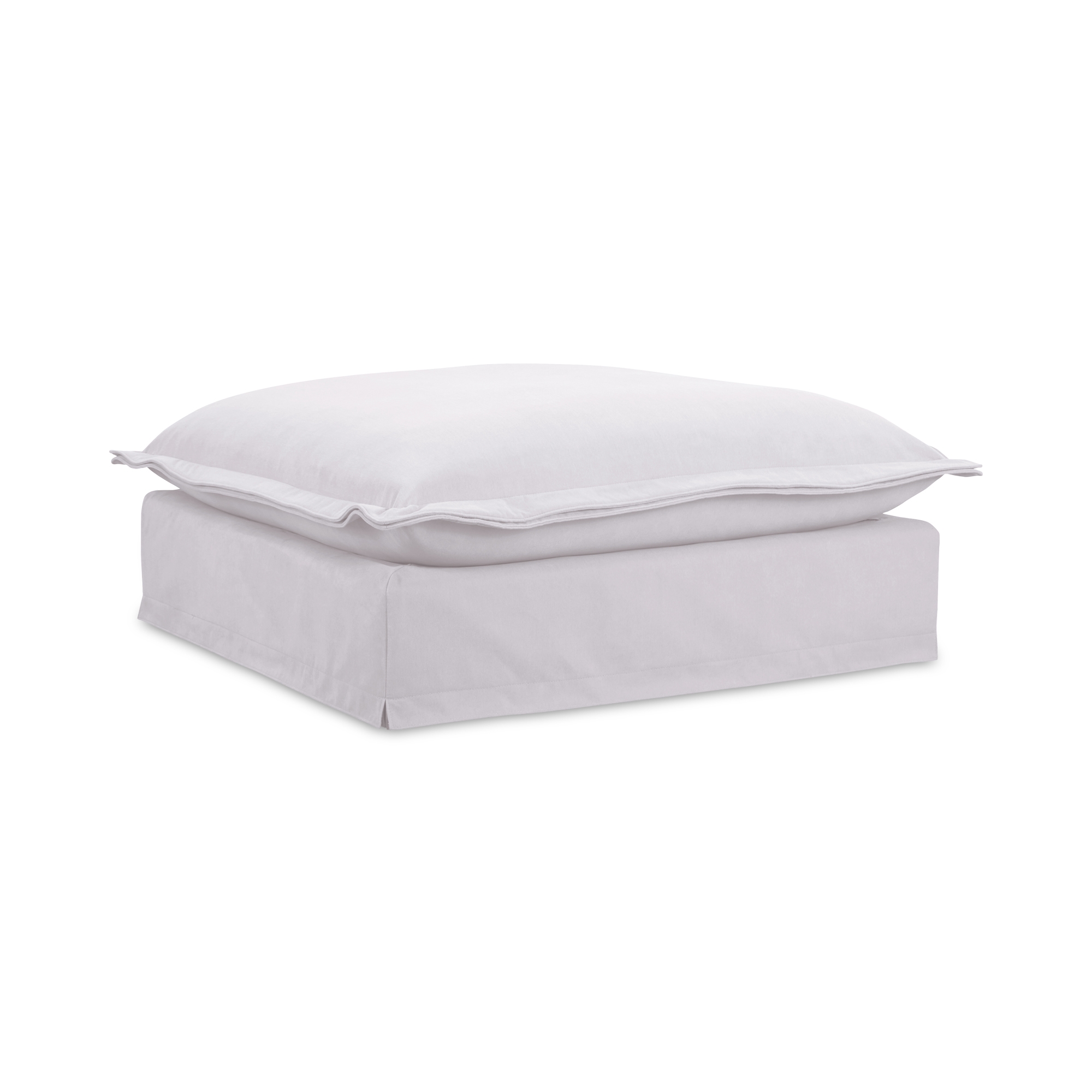 Olivia Ottoman White - Image 1