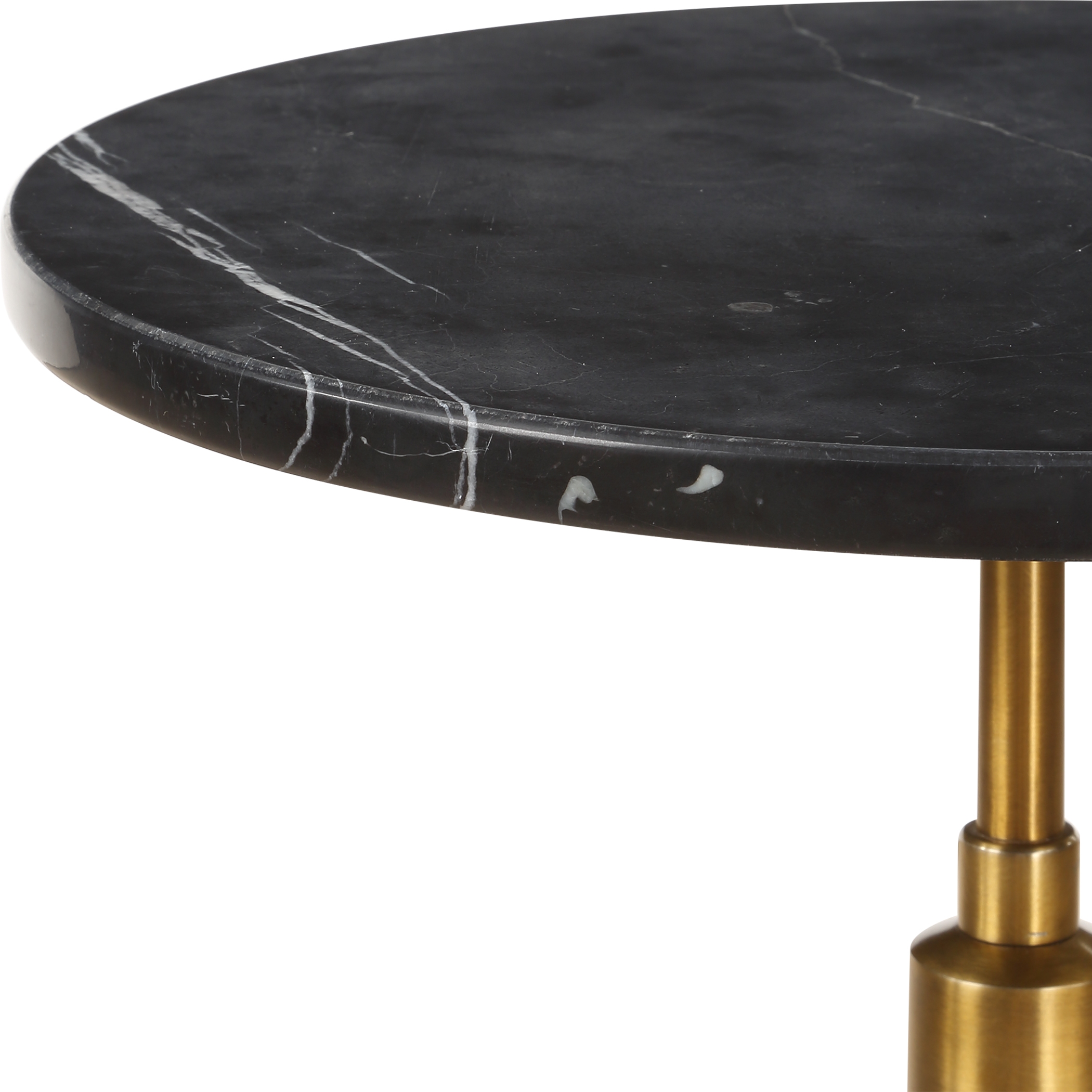 Rosston Black Marble Accent Table - Image 5