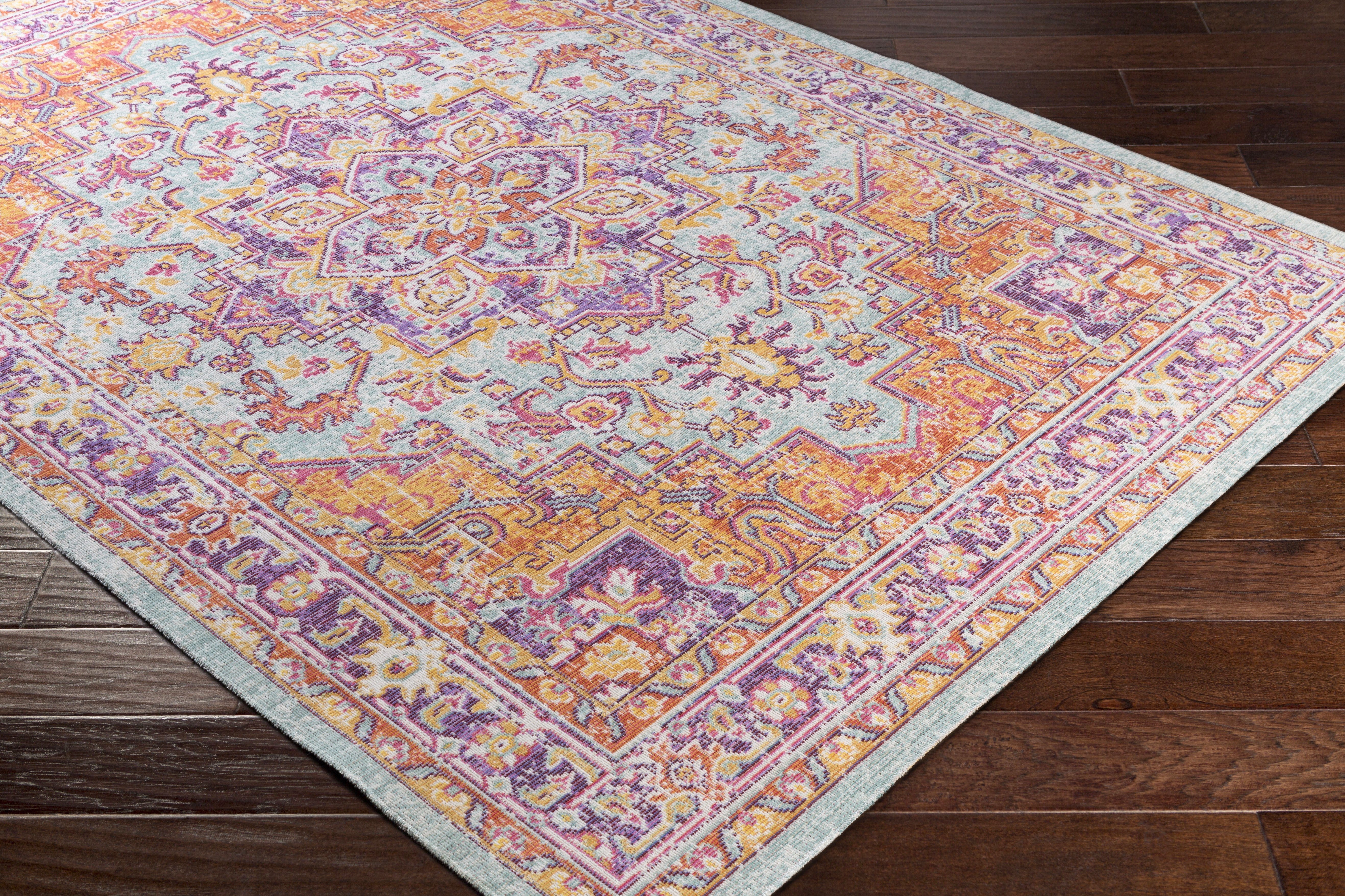 Antioch Purple Indoor 2' x 2'11" Machine Woven Rug - Image 6
