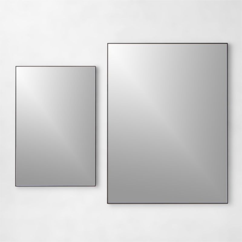 Infinity Rectangular Black Wall Mirror 36"x48" - Image 3