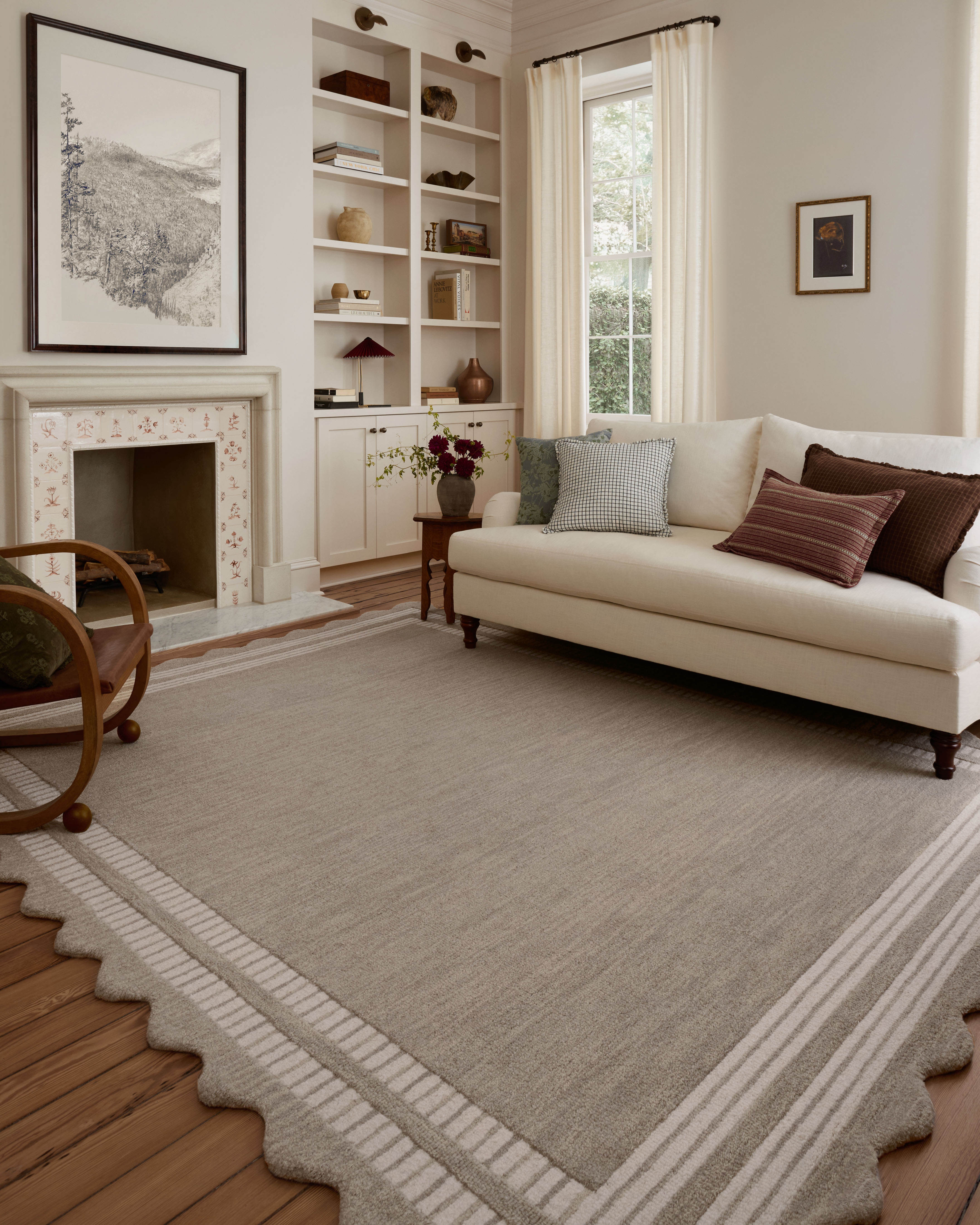 Chris Loves Julia x Loloi Scottie Fog / Ivory 2'-6" x 7'-6" - Image 3
