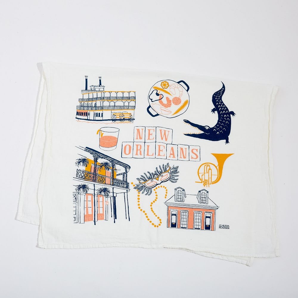 Claudia Pearson Tea Towel, New Orleans - Image 0