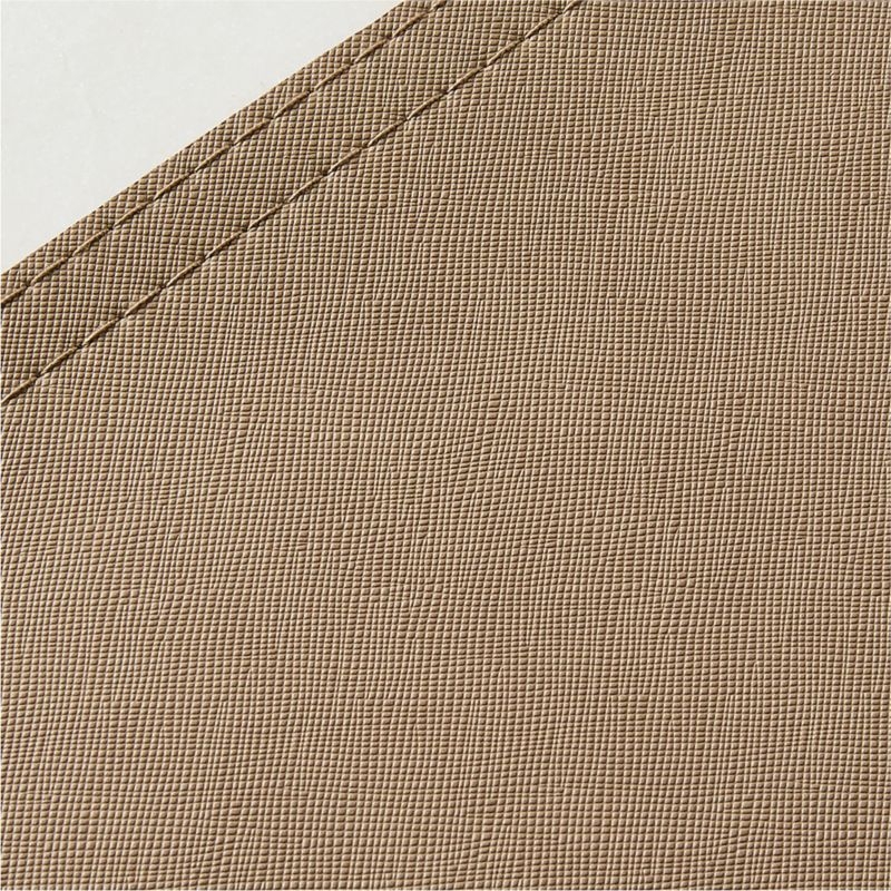 Saffiano Taupe Faux Leather Placemat - Image 2