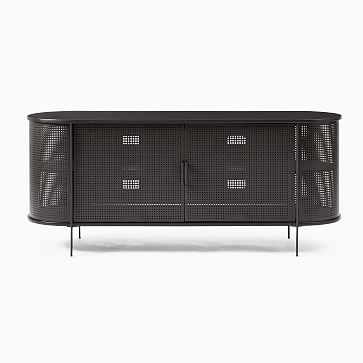Perforated Media Collection, Antique Bronze 68" Console - Image 1
