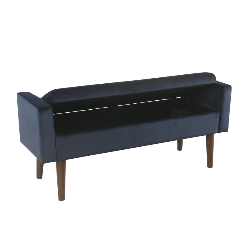 Mosier Upholstered Flip Top Storage Bench - Image 2