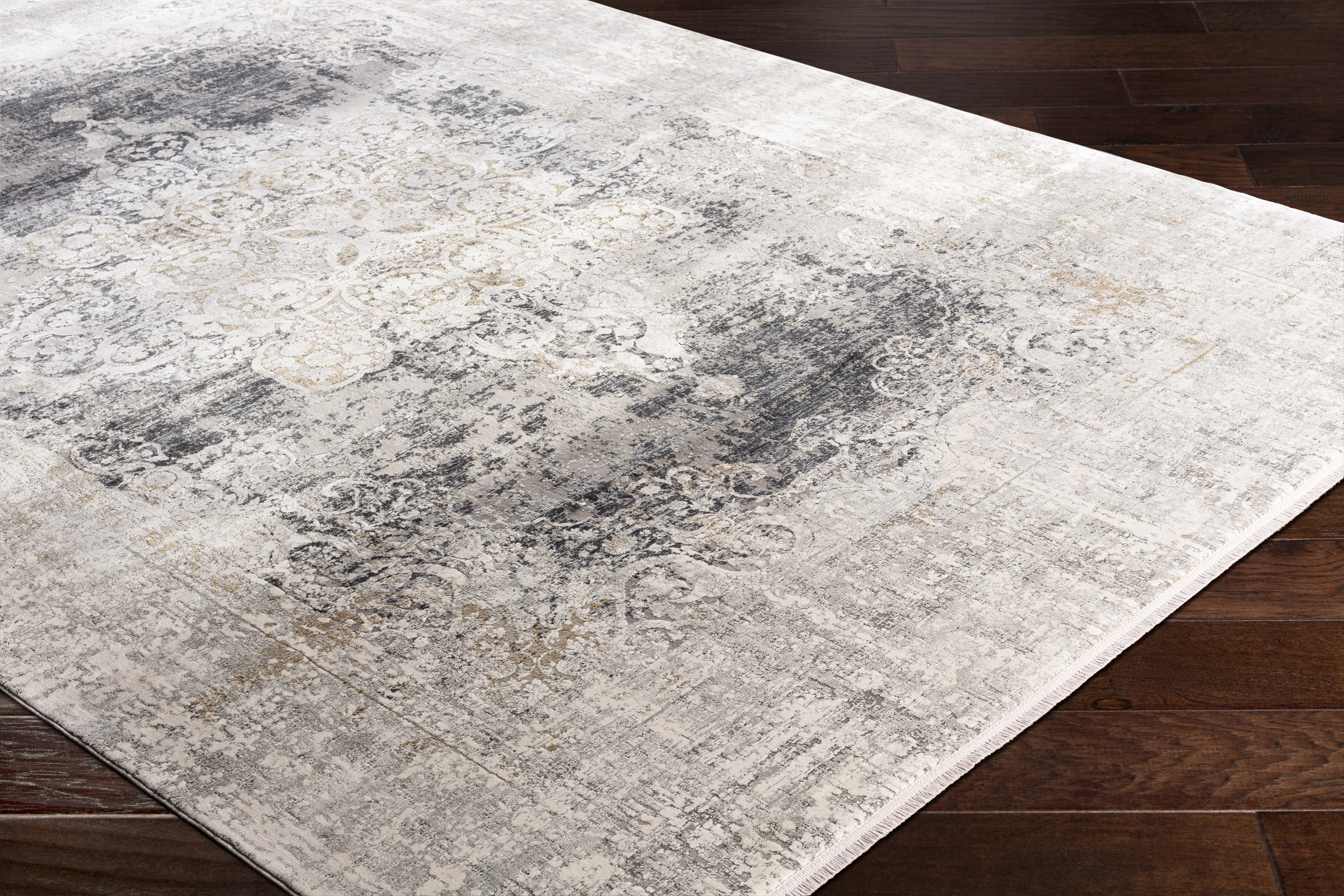 Solar Gray Indoor 9'8" x 13'1" Machine Woven Rug - Image 6