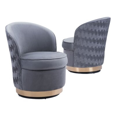 Zelda Swivel Barrel Chair - Image 0