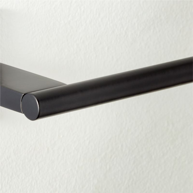 Kela Black Wall-Mounted Toilet Paper Holder - Image 2