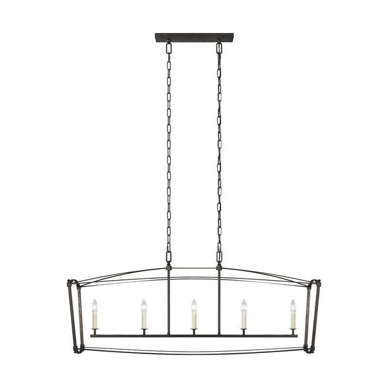 5 - Light Linear Chandelier Finish: Smith Steel - Image 0