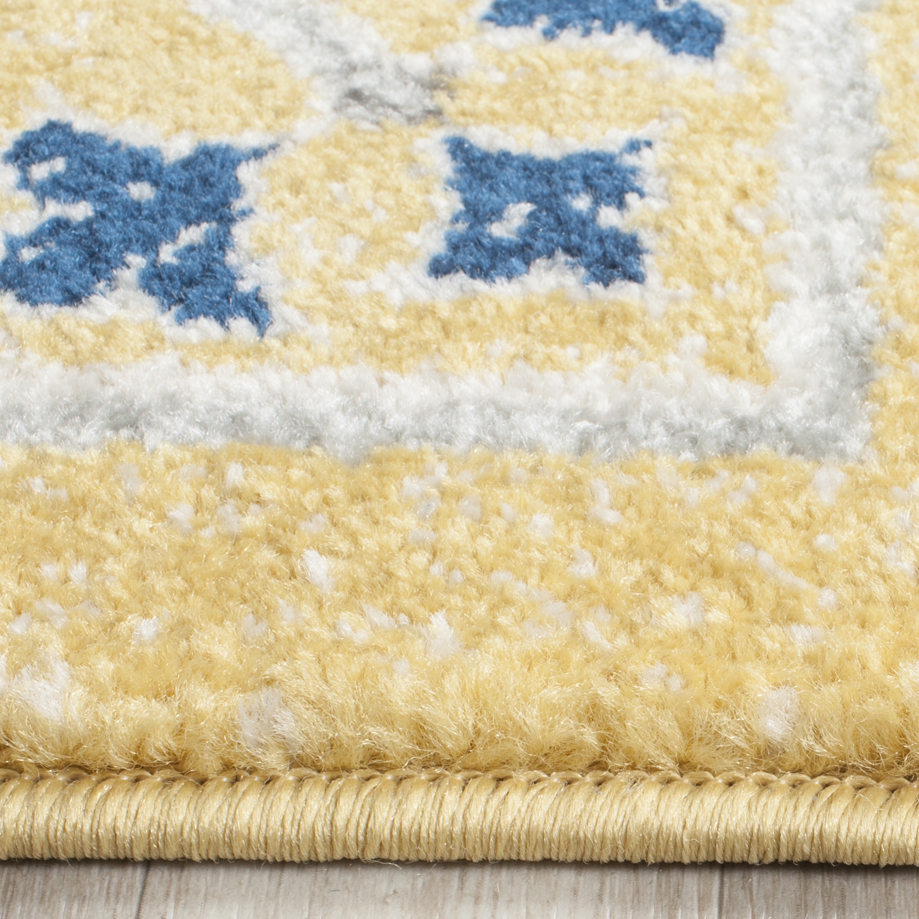 Arlo Home Woven Area Rug, EVK251B, Gold/Ivory,  8' X 10' - Image 2