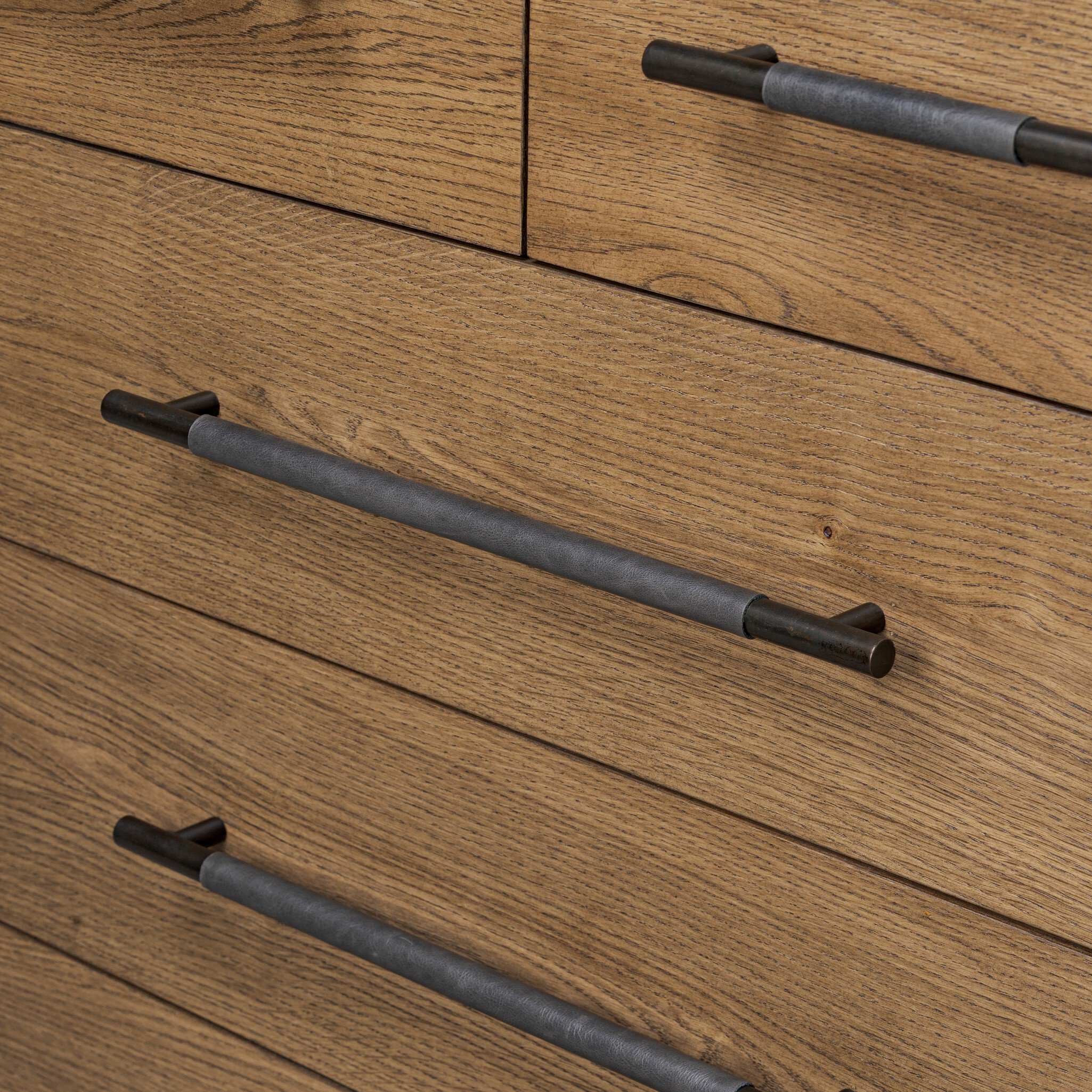 Rosedale 6 Drawer Tall Dresser - Amber Oak Veneer - Image 9