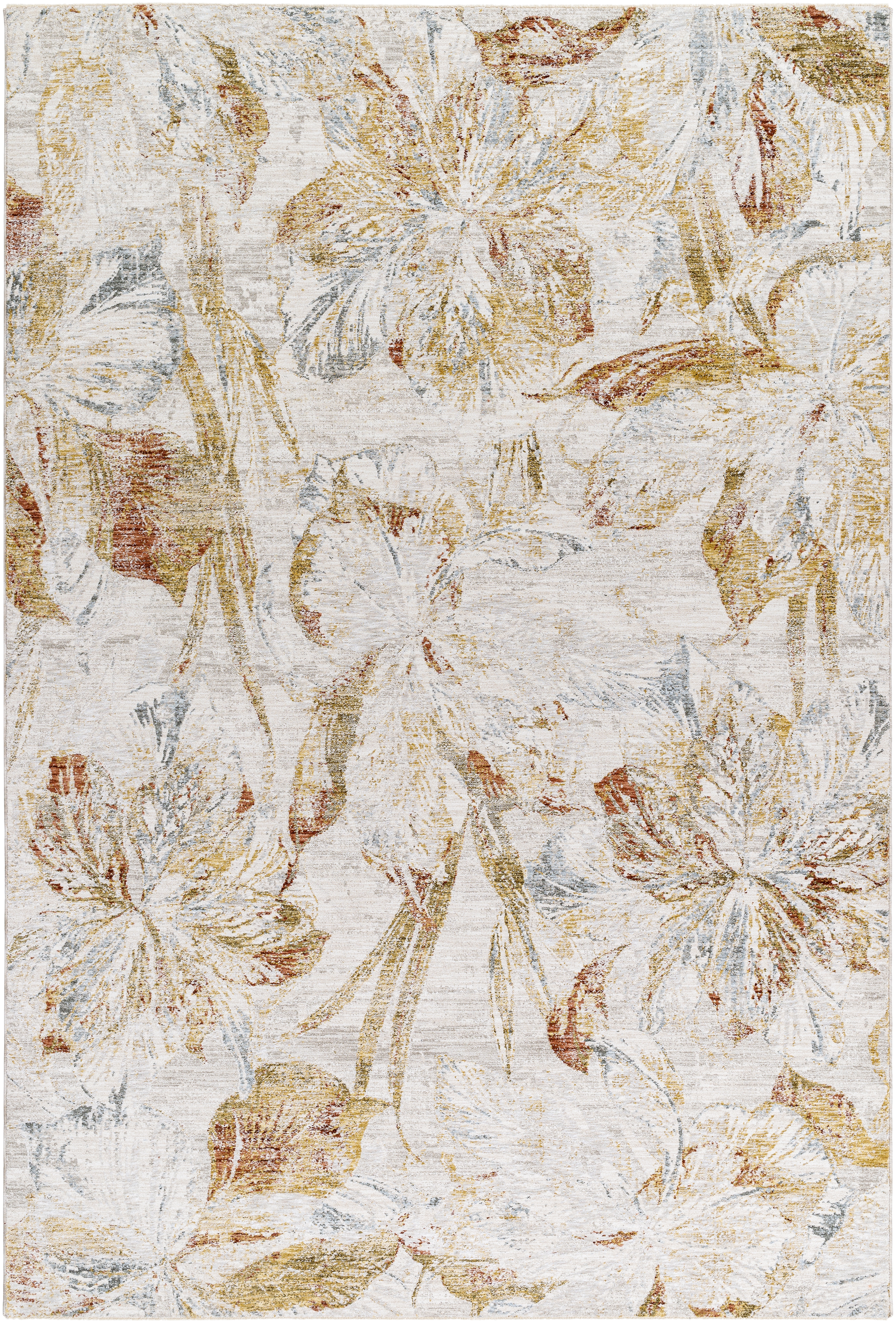 Roseanne Beige Indoor 10' x 13'11" Machine Woven Rug - Image 0